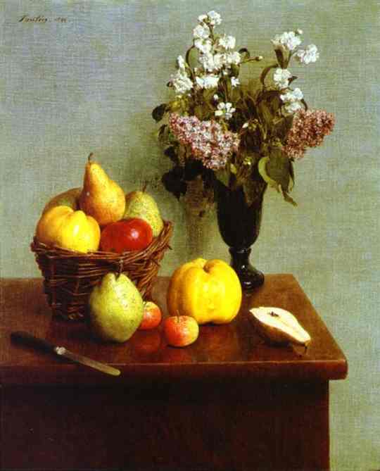 Spring Flowers, Apples and Pears