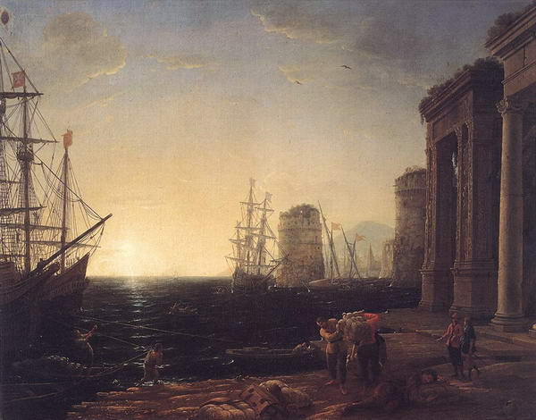 Harbour Scene at Sunset