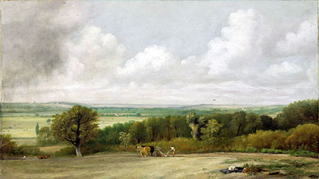 Landscape - a Ploughing Scene in Suffolk