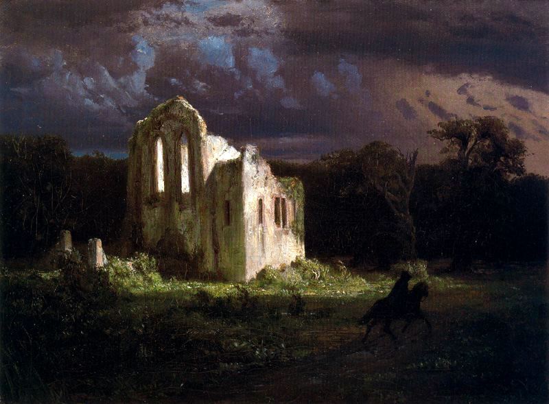 Ruin in a Moonlit Landscape