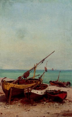 Bateaux De Peches Sur La Plage