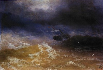 storm on sea 1899