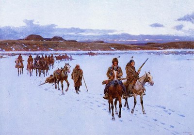 Departure for the Buffalo Hunt