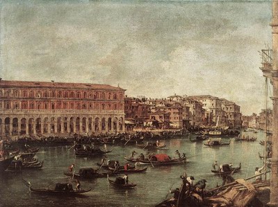 The Grand Canal at th Fish Market, Pescheria