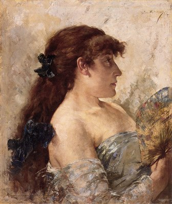 Poprrait of a Lady with a Fan