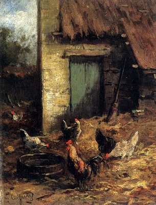 Poultry In A Farmyard