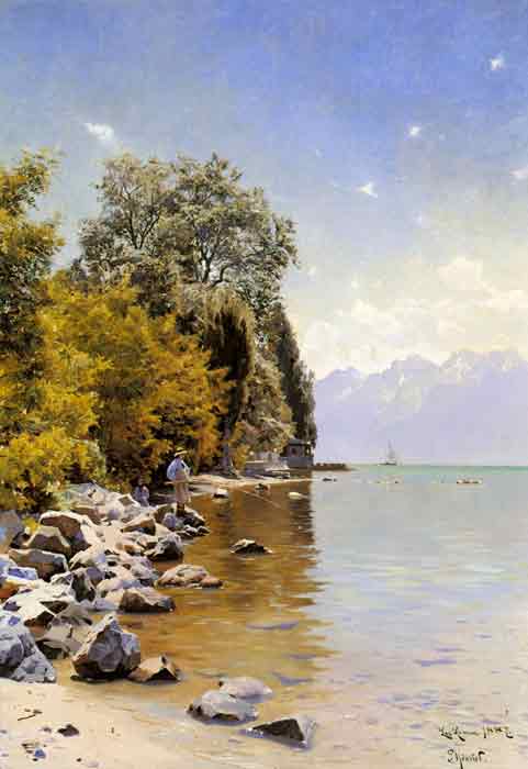 Fishing on Lac Leman, 1887