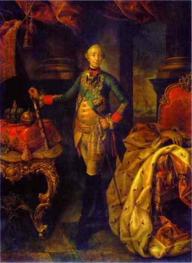 Portrait of Emperor Peter III. 1762