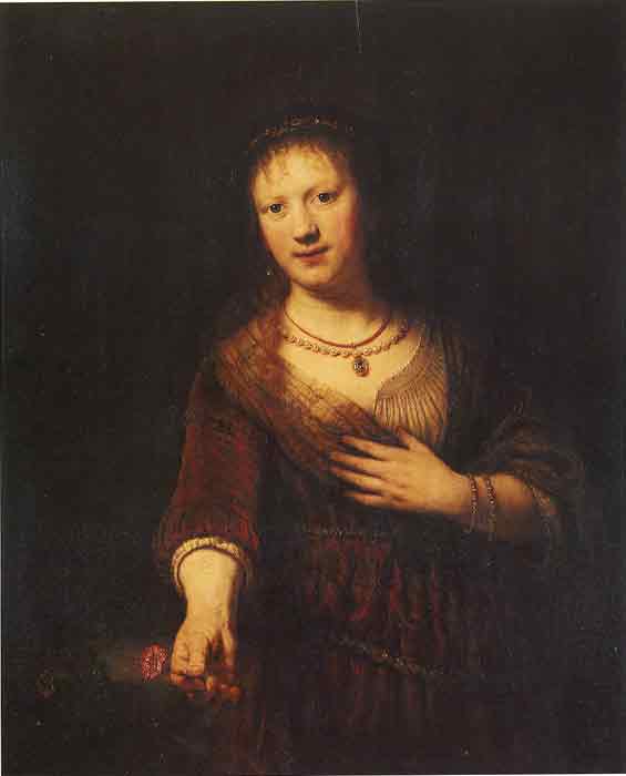 Saskia as Flora, 1641