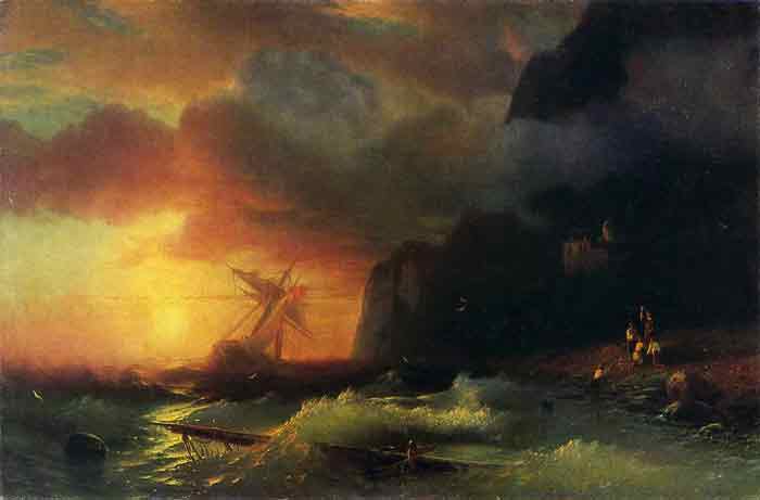 Shipwreck off Mount Athos, 1856