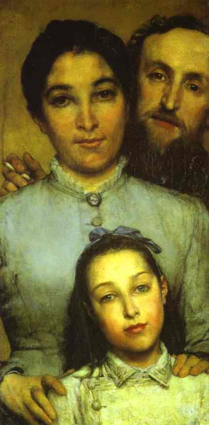 Dalou, His Wife and His Daughter. 1876