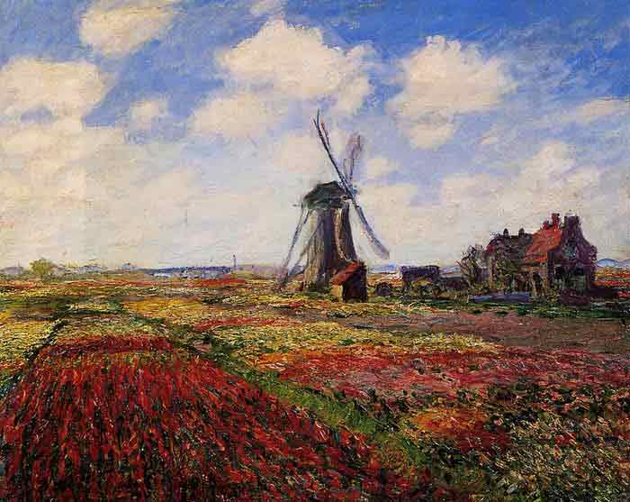 Field of Tulips in Holland , 1886
