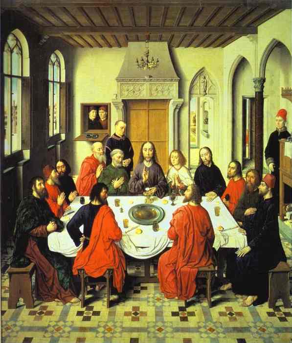 Last Supper (central section of an alterpiece). 1464