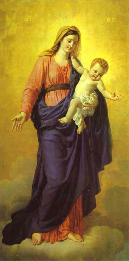 Madonna with the Child. The Icon from Kazan Cathedral. 1807