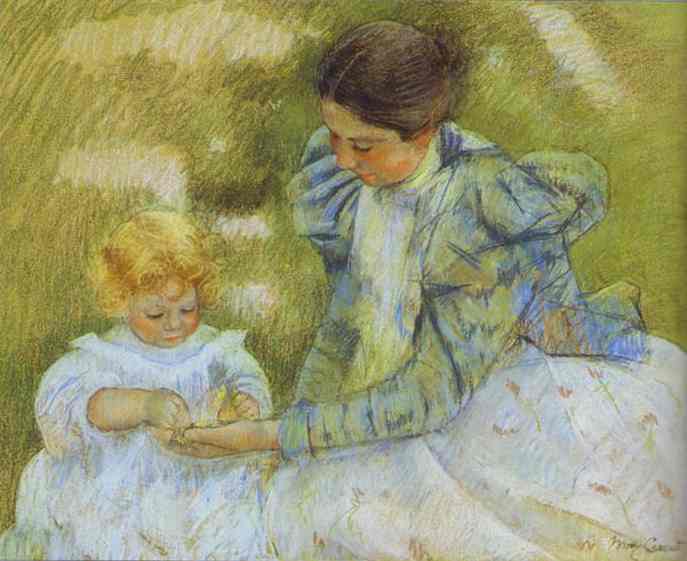 Mother Playing with Her Child. c.1897