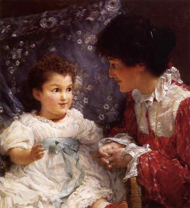 Mrs George Lewis and Her Daughter Elizabeth, 1899