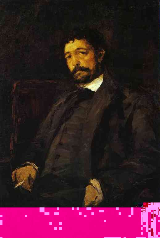 Portrait of Italian Singer Angelo Masini. 1890