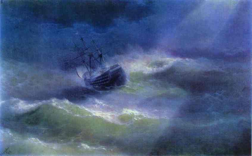 The Mary Caught in a Storm. 1892