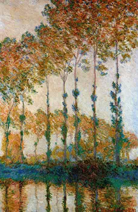 Poplars on the Banks of the River Epte in Autumn, 1891