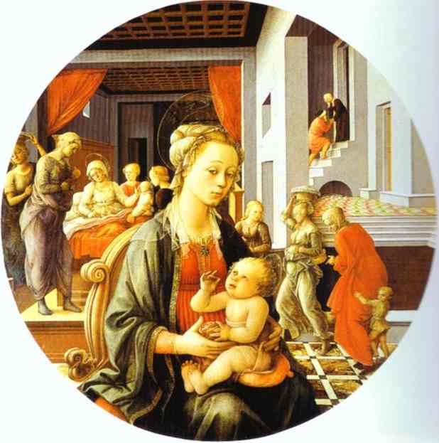 Madonna and Child with Stories of the Life of St. Anne. 1452