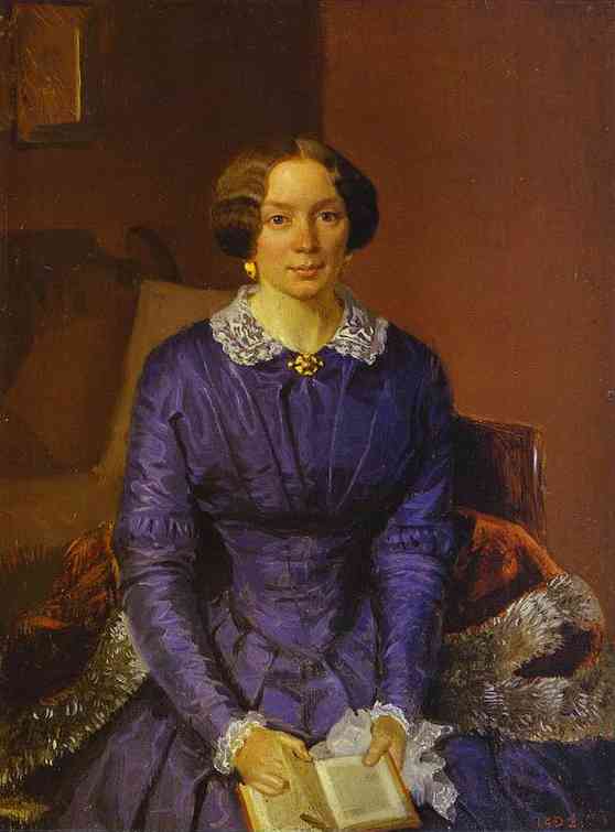Portrait of M. I. Krylova. 1850