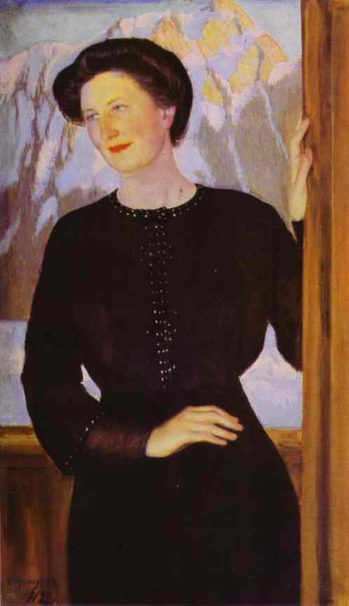 Portrait of N.I. Zelenskaya. 1912