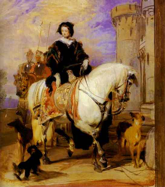 Queen Victoria on Horseback. c. 1840