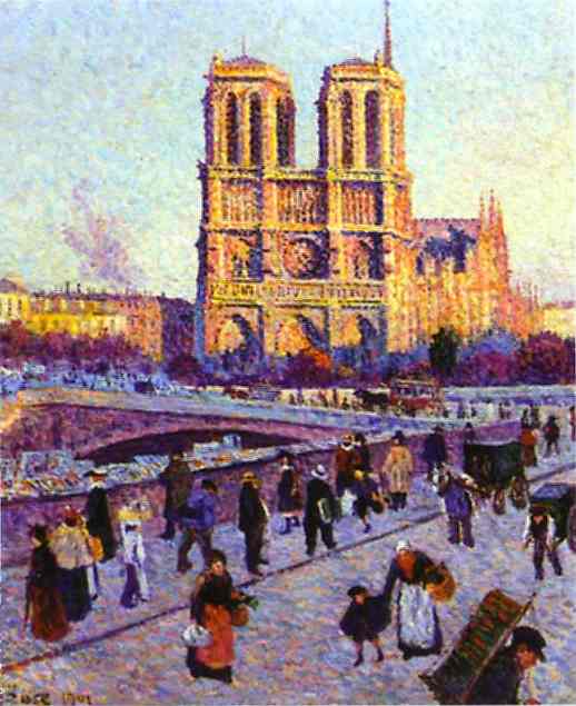 The Quai Saint-Michel and Notre-Dame. 1901