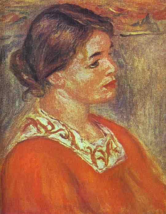 Woman in a Red Blouse. 1890