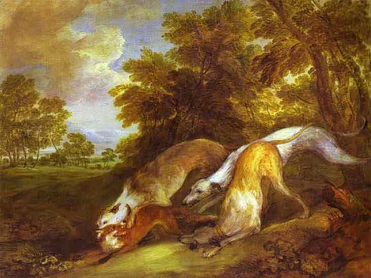 Dogs Chasing a Fox. 1784