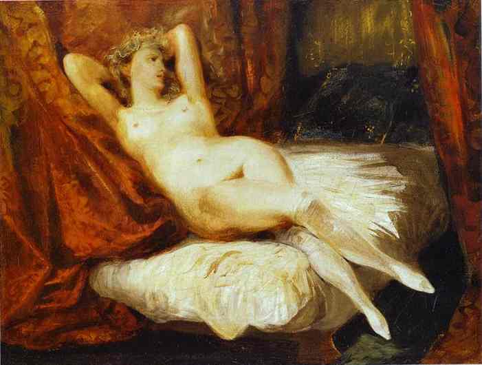 Female Nude Reclining on a Divan. c.1825