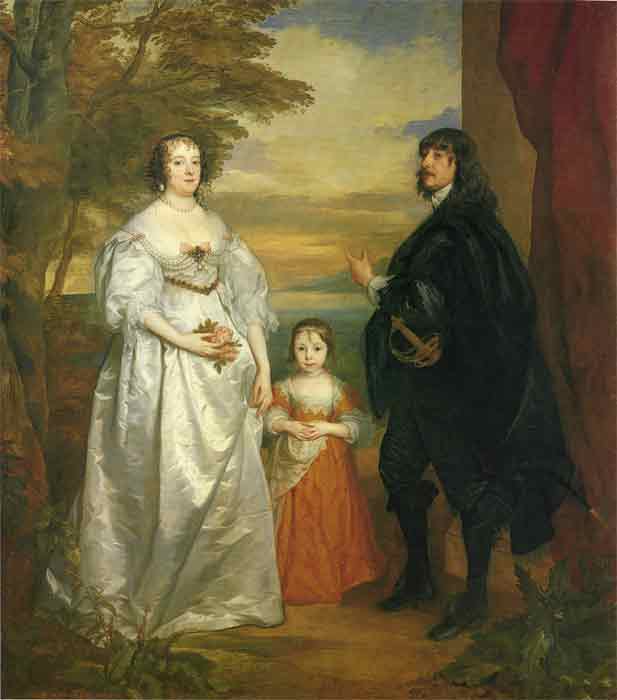 James, Seventh Earl of Derby, His Lady and Child