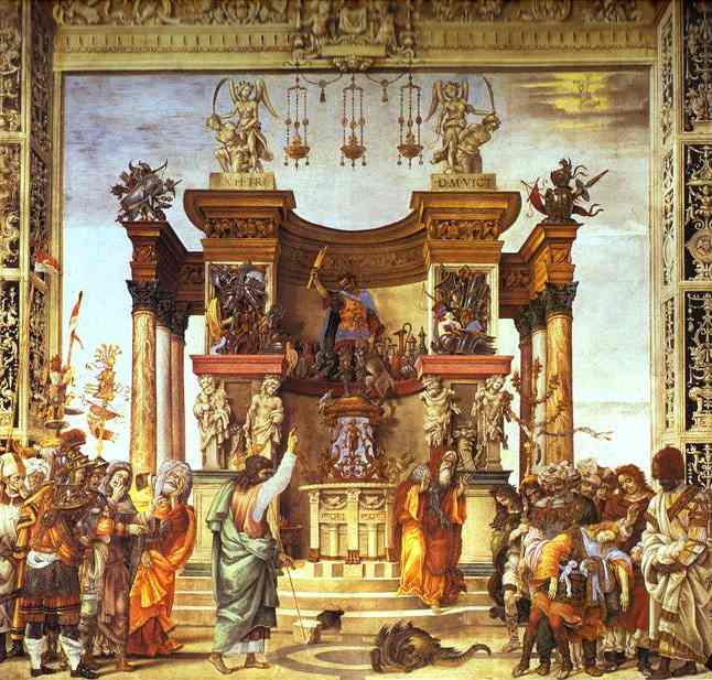 Life of St. Philip: St. Philip Exorcising in the Temple of Hieropolis. 1487-1502