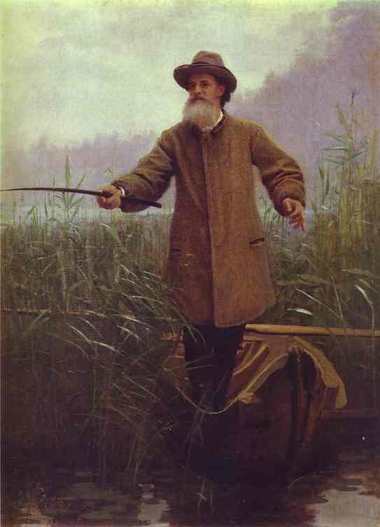 Poet Apollon Maikov Fishing. 1883