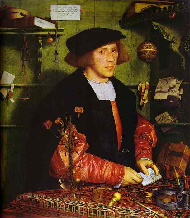 Portrait of Georg Gisze of Danzig. 1532