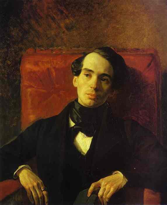 Portrait of the Poet and Translator A. N. Strugovshchikov. 1840