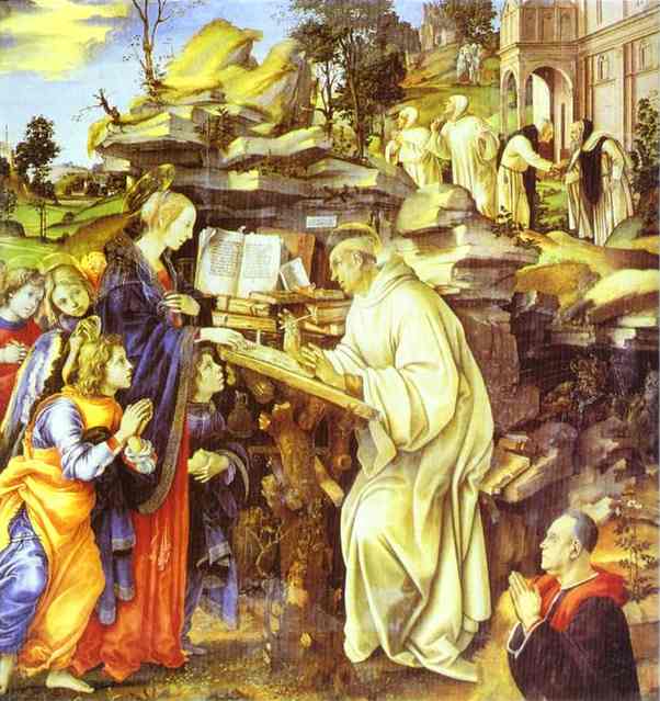 The Apparition of the Virgin to St. Bernard. c.1486