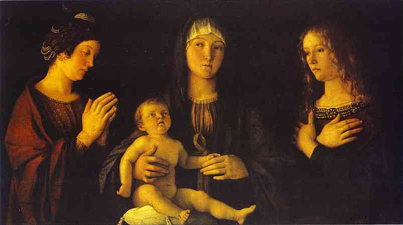 Virgin and Child between St. Catherine and St. Mary Magdalene. c. 1500