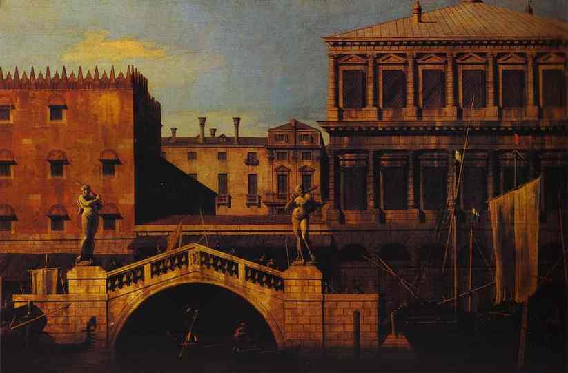 Capriccio: the Ponte della Pescaria and Buildings on the Quay. 1742