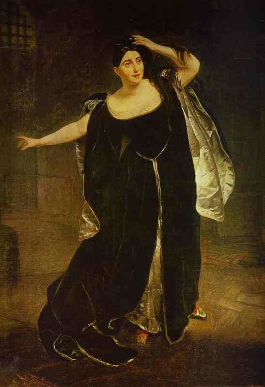 Portrait of the Actress Juditta Pasta as Anne Boleyn. 1834