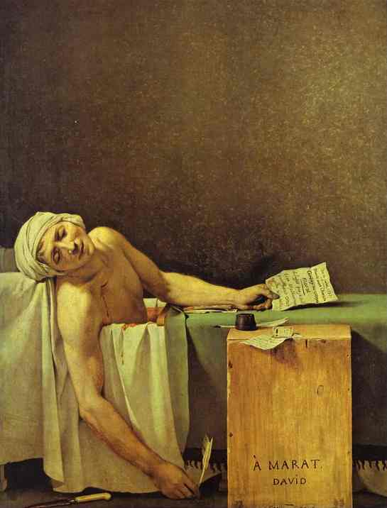 Death of Marat. Oil on canvas. 1793