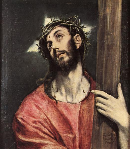 Oil painting:Christ Carrying the Cross. c. 1590-1595