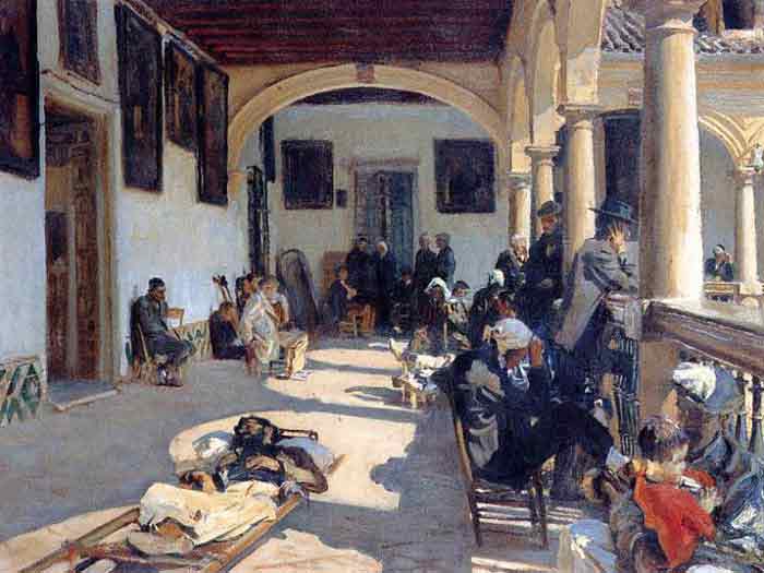 Oil painting for sale:Hospital at Granada , 1912