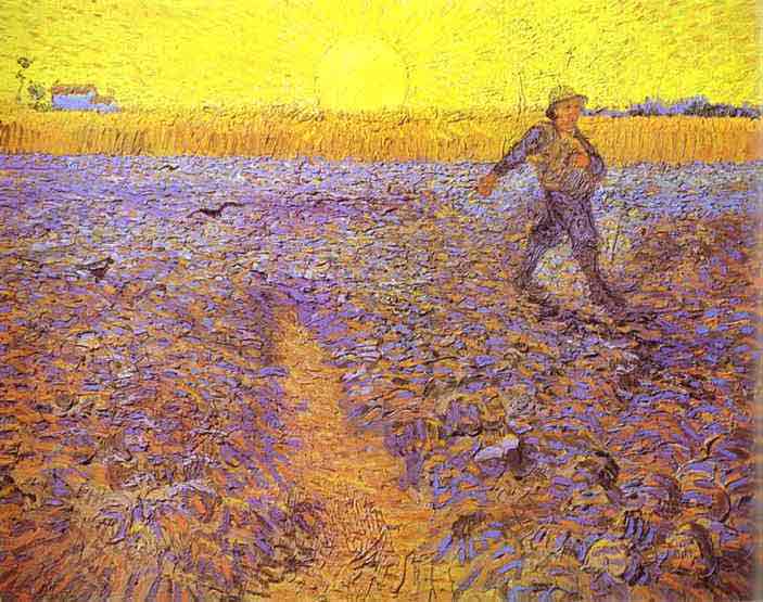 Sower with Setting Sun (After Millet). June 1888