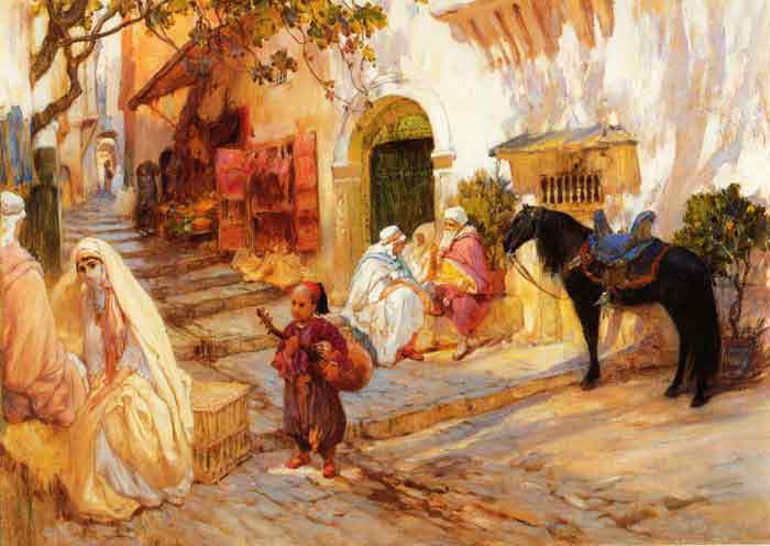 Oil painting for sale:A Street in Algeria