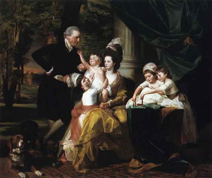 Oil painting for sale:Sir William Pepperrell and Family, 1778