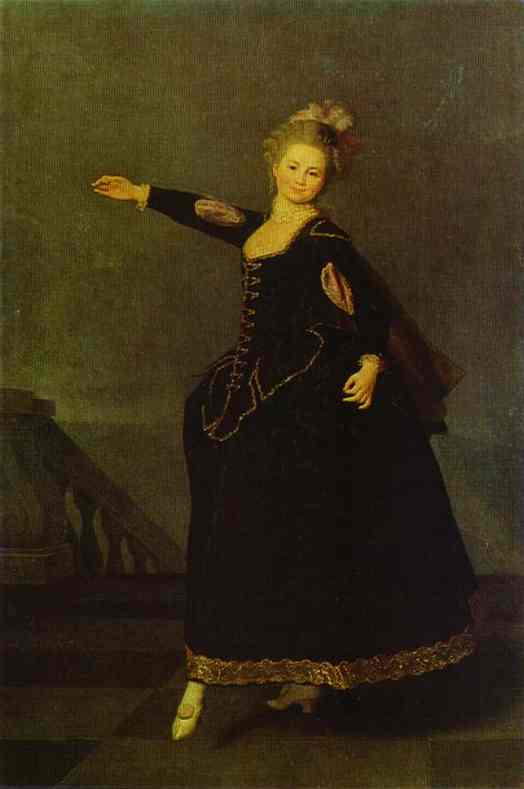 Oil painting:Portrait of N. S. Borschova. 1776