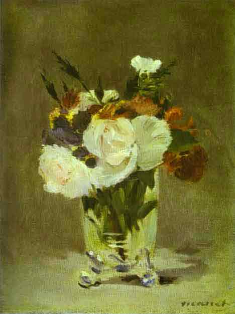 Flowers in a Crystal Vase. c.1882