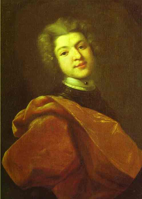 Oil painting:Portrait of Baron S. G. Stroganoff. 1726