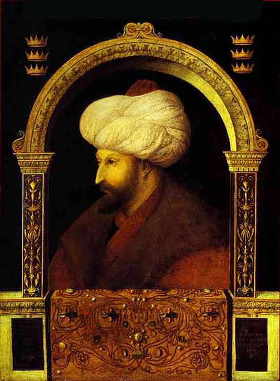 Oil painting:Sultan Mehmet II. 1480